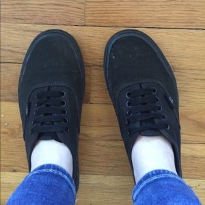 All black classic vans